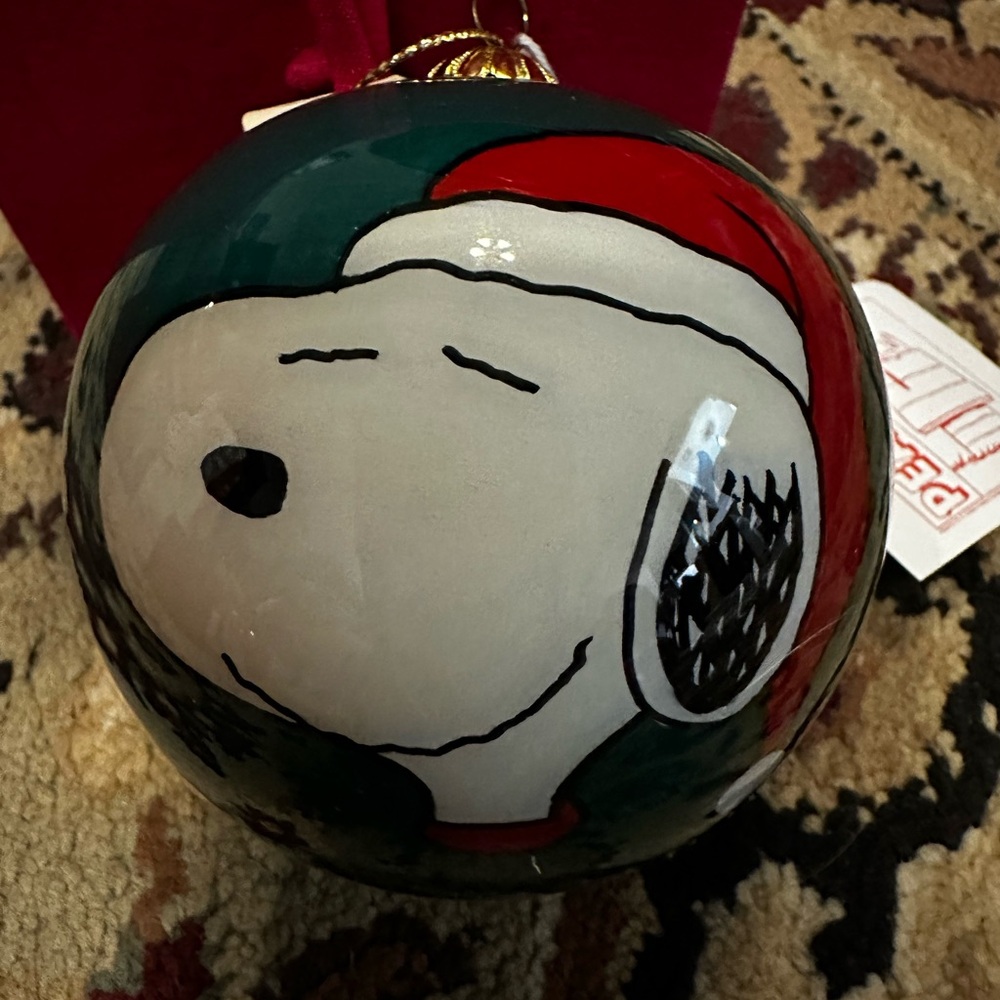 Kurt Adler Santa Snoopy Christmas Ornament